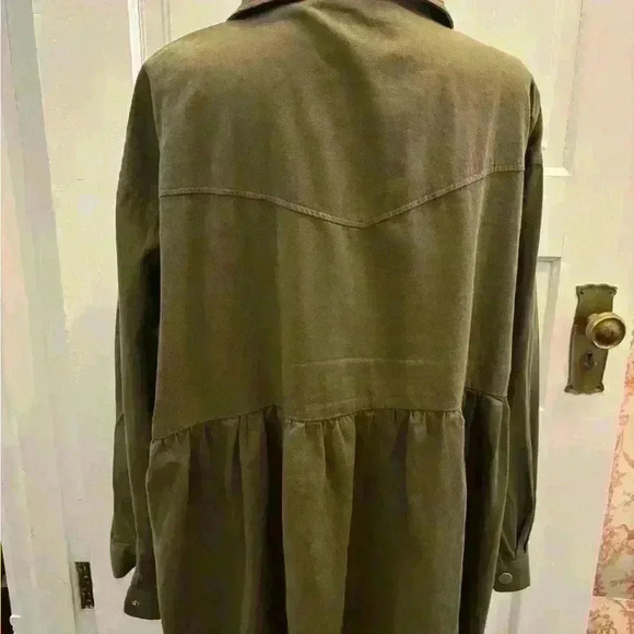 chic soul Womens Sz 2x Cozier Now Jacket, Olive - Picture 5 of 8